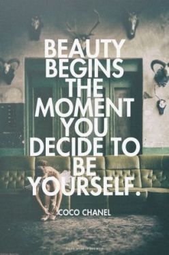 beauty starts when you are you