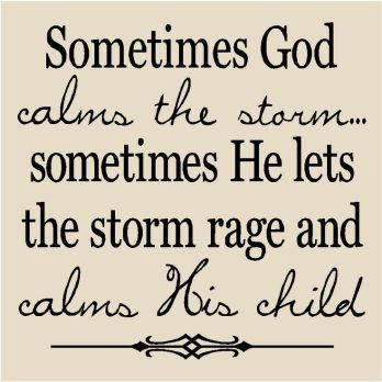 calms the storm
