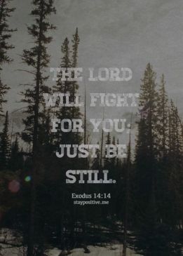 god will fight for me