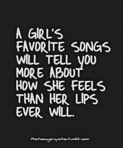 A GIRLS FAVORITE SONGS