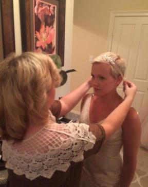 candra playing dress up